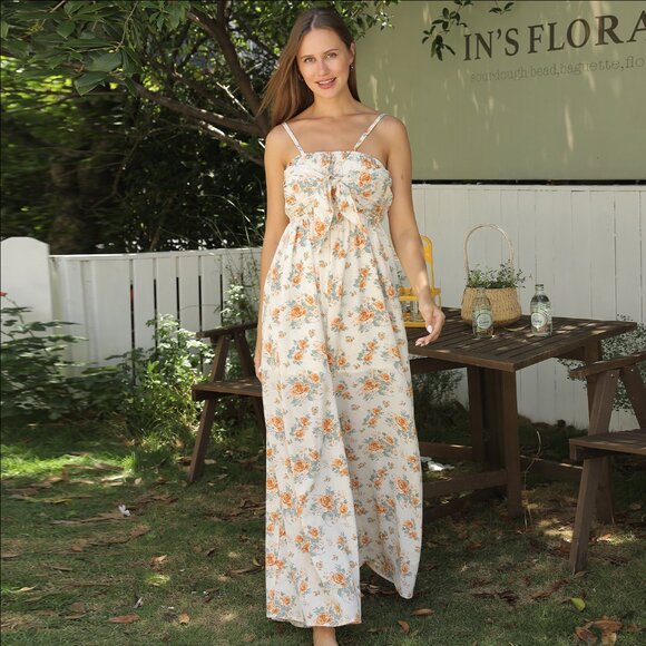 Elegant Polyester Maxi Dress - Picture 9 of 9